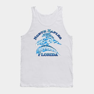 North Naples Florida Vacation Tribal Dolphins Tank Top